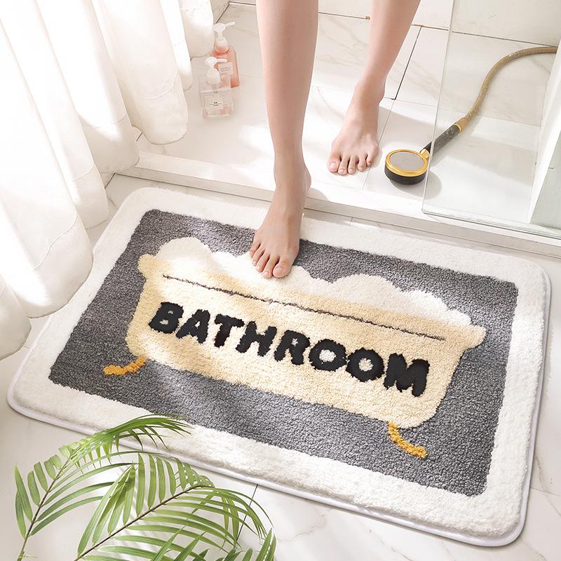 Bath Mats Eovna Geometric Bathroom Non-slip Mat Microfiber Flocking Thick Plush Rug Absorbent Foot Doormat
Bath Mats Eovna Geometric Bathroom Non-slip Mat Microfiber Flocking Thick Plush Rug Absorbent Foot Doormat