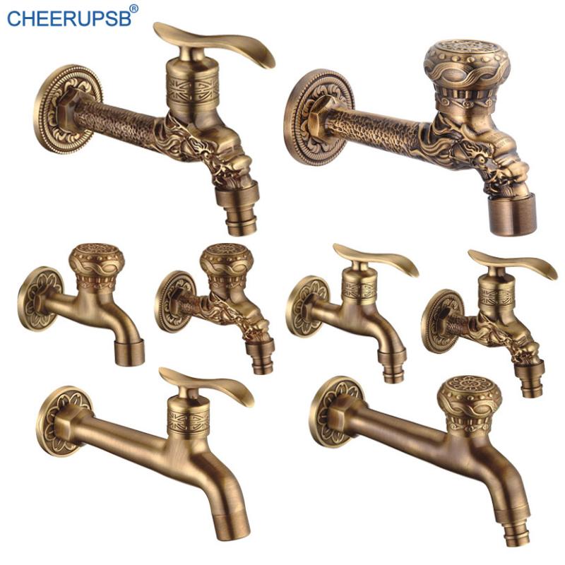 Bathroom Sink Faucets Antique Wash Machine Faucet Mop Spool Brass Tap Wall Mount Outdoor Garden WC Luxury Retro Dragon Carved Bibcock
Bathroom Sink Faucets Antique Wash Machine Faucet Mop Spool Brass Tap Wall Mount Outdoor Garden WC Luxury Retro Dragon Carved Bibcock