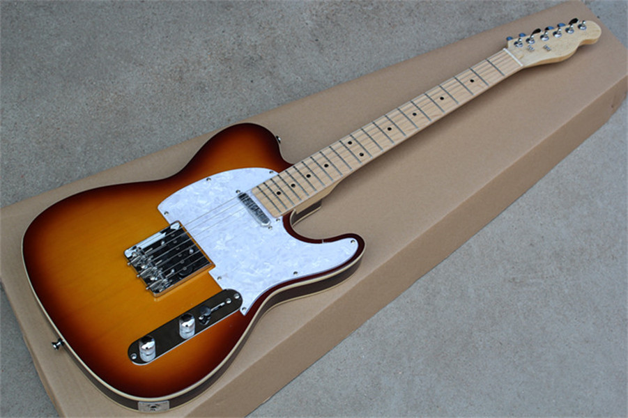 Top Quality Factory Custom Shop VS Sunburst Telecaster Electric Guitar Tele Basswood Body Dot Inlay Maple Fingerboard White Pickguard Chrome Hardware
Top Quality Factory Custom Shop VS Sunburst Telecaster Electric Guitar Tele Basswood Body Dot Inlay Maple Fingerboard White Pickguard Chrome Hardware