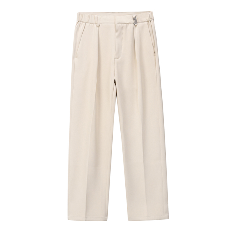 IEFB Korean High Waist Slim Straight Ankle Length Pants Trend Loose Suit Pants Fashion Black Trousers 9Y6909 210524