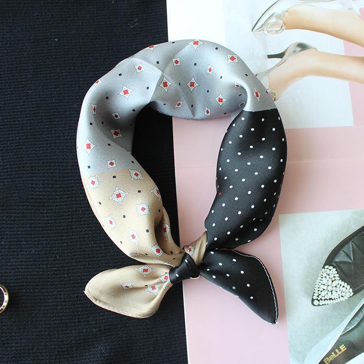 Scarves 100% Silk Scarf Square Headscarf Women Eckerchief Hijab Female Foulard 55*55cm, Blue;gray
Scarves 100% Silk Scarf Square Headscarf Women Eckerchief Hijab Female Foulard 55*55cm, Blue;gray