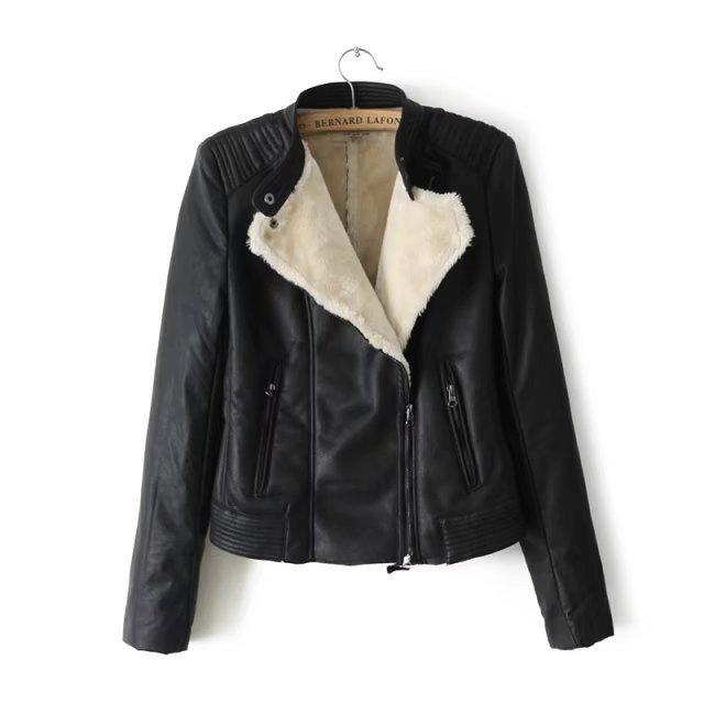 Women's Leather & Faux 2021 Winter Arrival European American Style Thickened Plush Ladies Jackets With Lamb Cashmere Inside, Black
Women's Leather & Faux 2021 Winter Arrival European American Style Thickened Plush Ladies Jackets With Lamb Cashmere Inside, Black