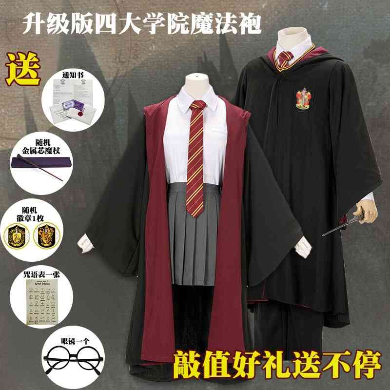 Harry magic robe, Potter's cos, Hermione's peripheral clothes, Slytherin school uniform, college costume cloak C suit, Black;red
Harry magic robe, Potter's cos, Hermione's peripheral clothes, Slytherin school uniform, college costume cloak C suit, Black;red