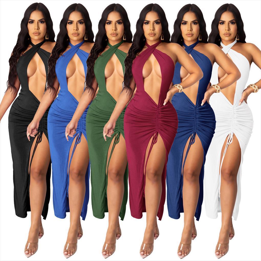 Sexy Open Back Maxi Women Dress High Slit Draped Long Backless Halter Cut Out Party Womens Summer, Black;gray
Sexy Open Back Maxi Women Dress High Slit Draped Long Backless Halter Cut Out Party Womens Summer, Black;gray