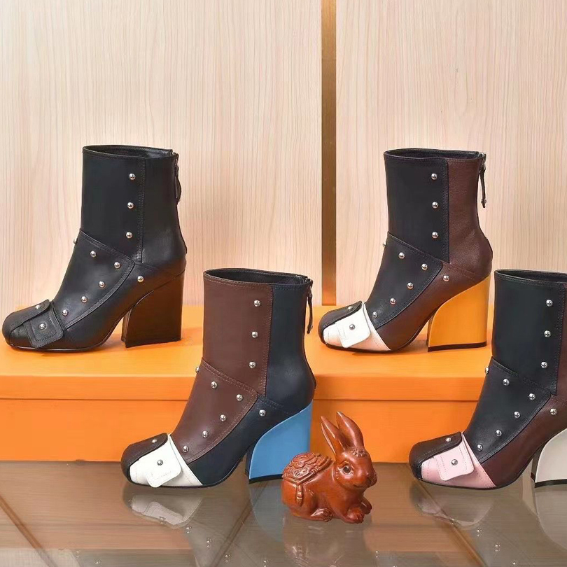 rivet Martin boots woman cowhide zipper Metal buckle designer ankle boot 100% Leather lady High Heels fashion Autumn winter Thick heel women shoes size 35-40-41 With box, Extra insole
rivet Martin boots woman cowhide zipper Metal buckle designer ankle boot 100% Leather lady High Heels fashion Autumn winter Thick heel women shoes size 35-40-41 With box, Extra insole