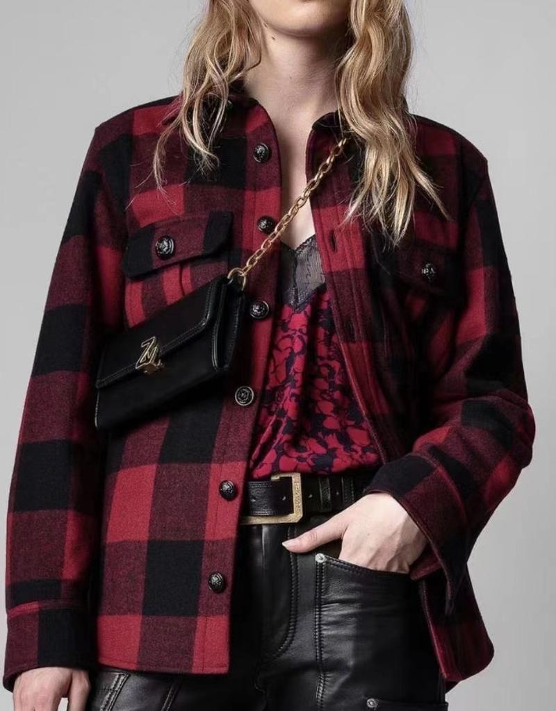 Women's Blouses & Shirts Plaid Wool Shirt Autumn Winter 2021 Long Sleeve Single Breasted Pockets Casual Turn-down Collar Blouse, White
Women's Blouses & Shirts Plaid Wool Shirt Autumn Winter 2021 Long Sleeve Single Breasted Pockets Casual Turn-down Collar Blouse, White