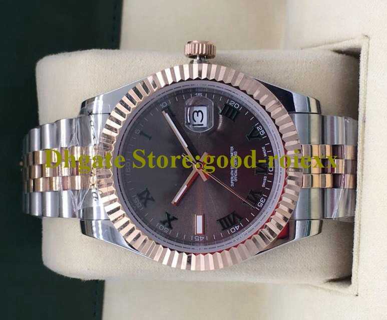 Men Wristwatches Luxury Watch Men's Automatic Crown Asia Men Grey Wimbledon Roman Dial 126331 Rose Gold Steel Jubilee Bracelet Date Wri
Men Wristwatches Luxury Watch Men's Automatic Crown Asia Men Grey Wimbledon Roman Dial 126331 Rose Gold Steel Jubilee Bracelet Date Wri