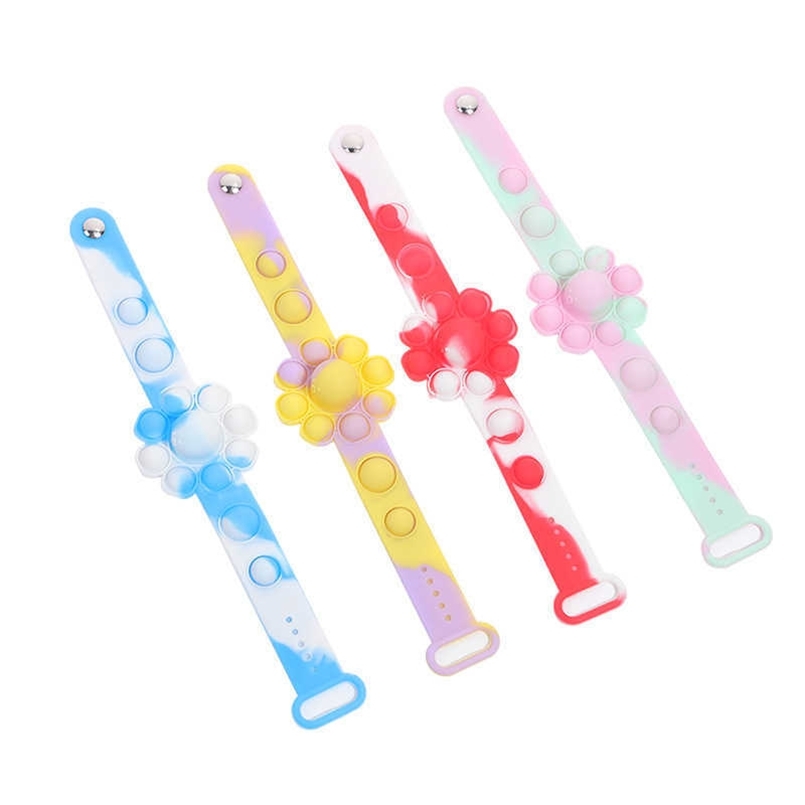 Tie Dye Fidget Bangle Push Pops Bubble Popper Bracelets Sensory Poo-its Toys Flower Board Kids Rubber Wrist Band Early Education Toy Hallowe
Tie Dye Fidget Bangle Push Pops Bubble Popper Bracelets Sensory Poo-its Toys Flower Board Kids Rubber Wrist Band Early Education Toy Hallowe