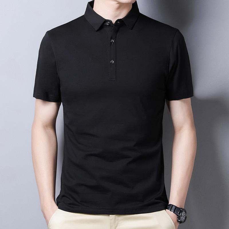 Men's Polos Business 2021 Summer Short Sleeve T-shirt Slim Solid Color Top Casual Lapel For Men, Black
Men's Polos Business 2021 Summer Short Sleeve T-shirt Slim Solid Color Top Casual Lapel For Men, Black