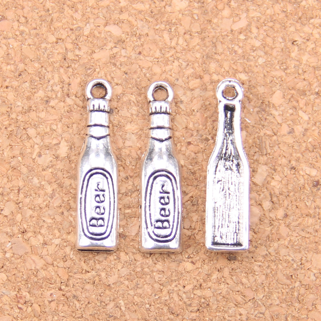 150pcs Antique Silver Bronze Plated beer bottle Charms Pendant DIY Necklace Bracelet Bangle Findings 24*6mm, Bronze;silver
150pcs Antique Silver Bronze Plated beer bottle Charms Pendant DIY Necklace Bracelet Bangle Findings 24*6mm, Bronze;silver