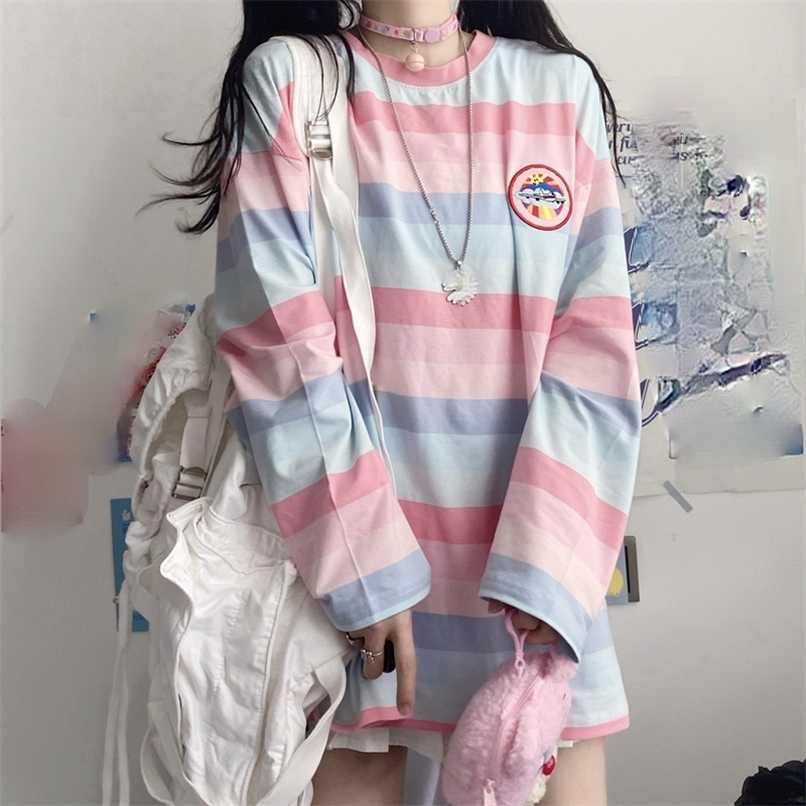 harajuku Long Sleeve T Shirt girl Christmas Topspring autumn embroidery stripe Tops Tees Women full Sleeve T-shirt Casual Female 211110, Xian 058
harajuku Long Sleeve T Shirt girl Christmas Topspring autumn embroidery stripe Tops Tees Women full Sleeve T-shirt Casual Female 211110, Xian 058