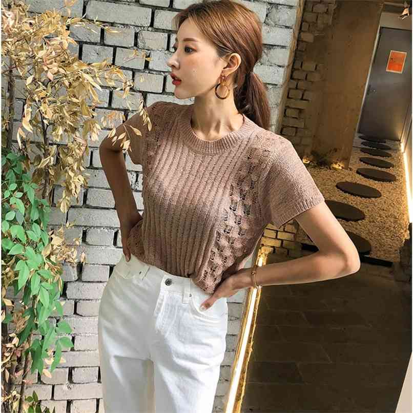 tops Fashion Women's Knitwear Summer Thin Section Comfortable Short Sleeve Casual Soft T-shirt 210520, White
tops Fashion Women's Knitwear Summer Thin Section Comfortable Short Sleeve Casual Soft T-shirt 210520, White