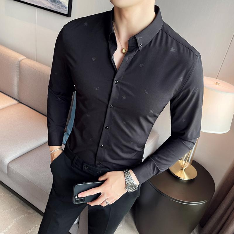 Men's Casual Shirts Autumn High Quality Business For Men 2021 Long Sleeve Slim Office Formal Dress Shirt Handsome Social Party Blouse, Gray
Men's Casual Shirts Autumn High Quality Business For Men 2021 Long Sleeve Slim Office Formal Dress Shirt Handsome Social Party Blouse, Gray