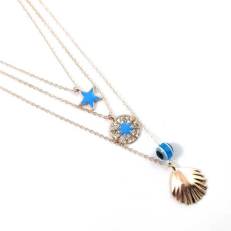 Fashionable Five Pointed Star Shell Multi-layer Simple Street Shooting Versatile Necklace
Fashionable Five Pointed Star Shell Multi-layer Simple Street Shooting Versatile Necklace