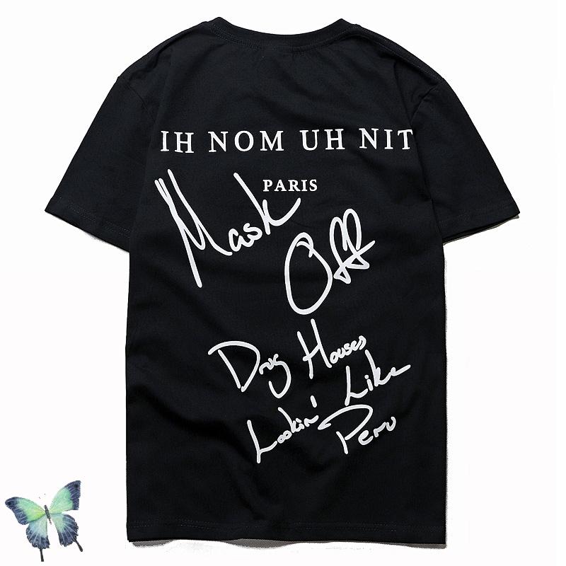 Men's T-Shirts Summer IH NOM UH NIT Mask People Print T Shirt Men Women High Quality Cotton T-shirt Trendy Hip-hop