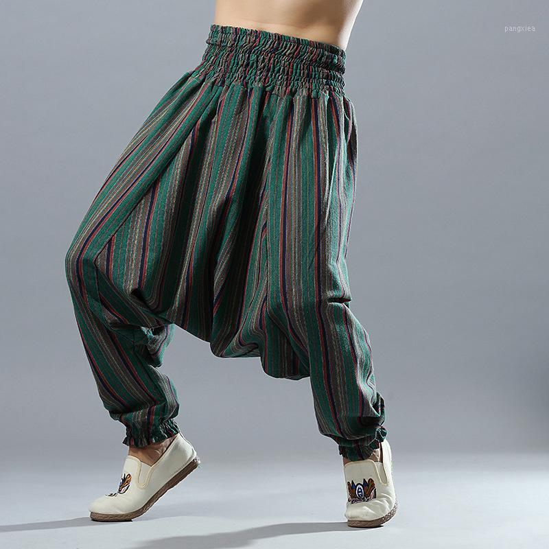 Men's Pants #2806 Spring Autumn Cotton Linen Men Elastic Waisted Cross-pants Loose Vintage Vertrical Striped Hip Hop Joggers, Black
Men's Pants #2806 Spring Autumn Cotton Linen Men Elastic Waisted Cross-pants Loose Vintage Vertrical Striped Hip Hop Joggers, Black
