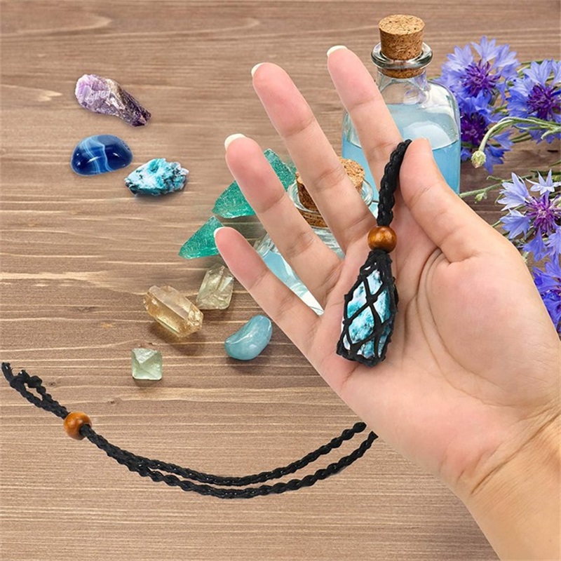 Pendant Necklaces Necklace Cord Empty Stone Holder Raw Replacement Net Bag Adjustable Length DIY Jewelry Making Accessories 1096 B3
Pendant Necklaces Necklace Cord Empty Stone Holder Raw Replacement Net Bag Adjustable Length DIY Jewelry Making Accessories 1096 B3