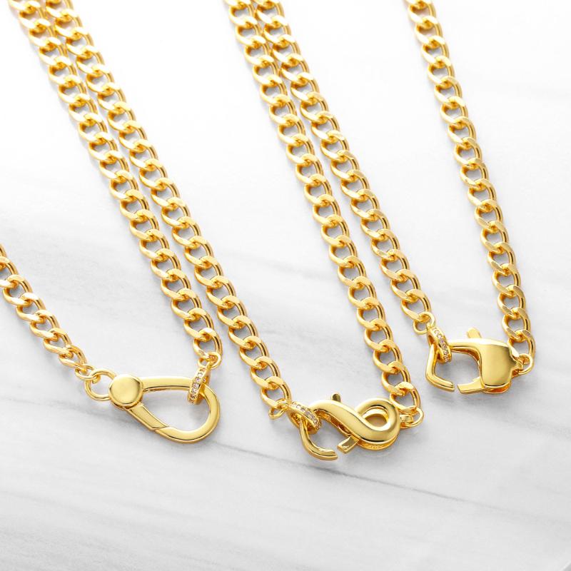 Chains Polished Infinity Necklace For Women Copper CZ Cuban Link Chain Short Gold Plated Choker Jewelry Nkea015, Silver
Chains Polished Infinity Necklace For Women Copper CZ Cuban Link Chain Short Gold Plated Choker Jewelry Nkea015, Silver