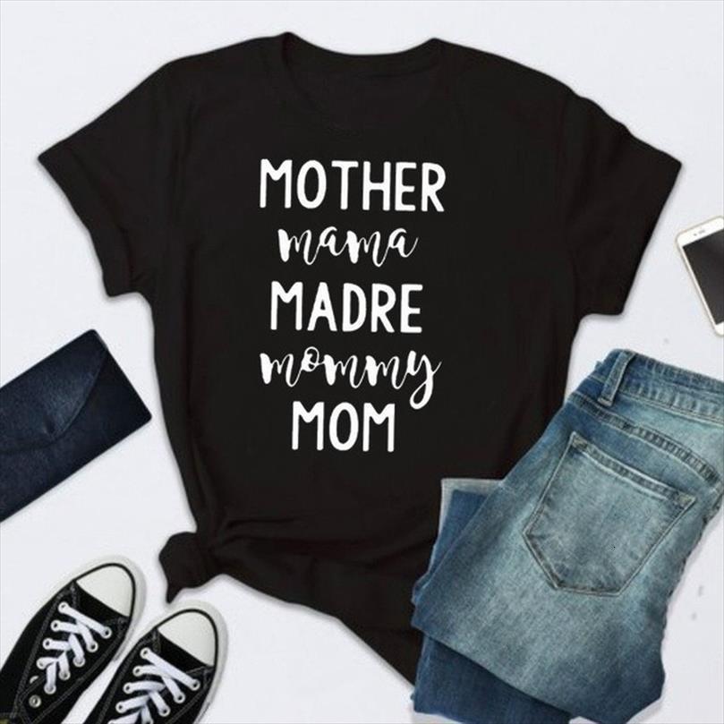mother mama madre mommy mom mens letter print men short sleeve o neck loose summer tee, White;black
mother mama madre mommy mom mens letter print men short sleeve o neck loose summer tee, White;black