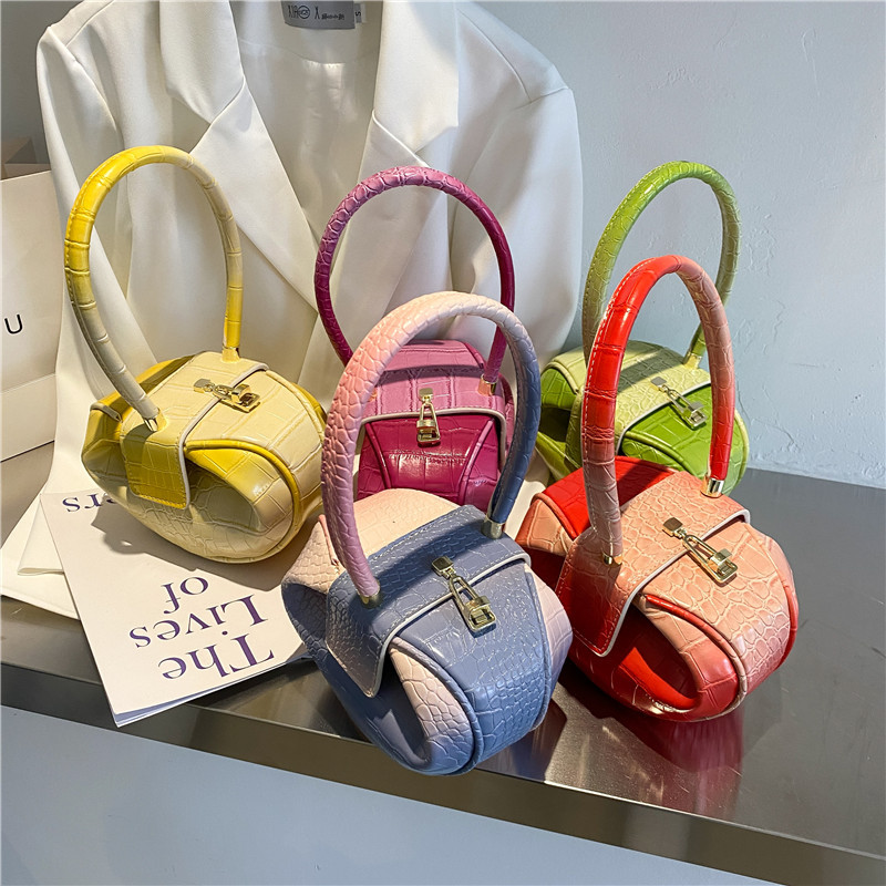 Fashion Design Bags Stone Pattern Contrast Lantern Tide Satchel Yellow Green Blue Orange Rosette
Fashion Design Bags Stone Pattern Contrast Lantern Tide Satchel Yellow Green Blue Orange Rosette