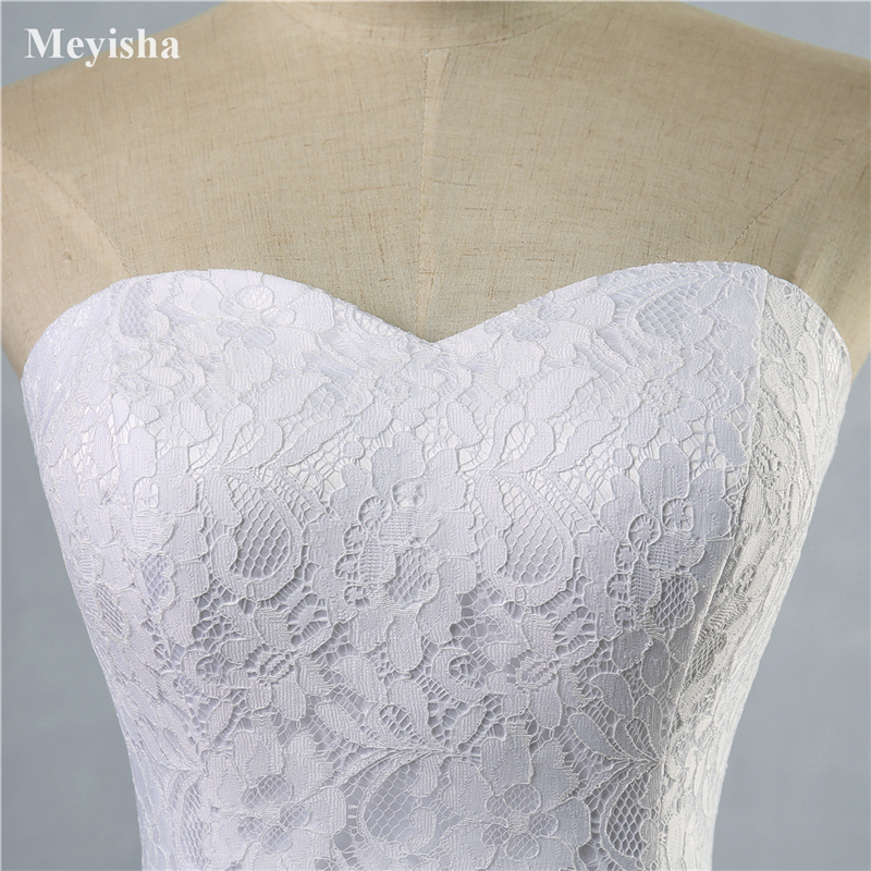 ZJ9014 Beautiful Ivory White Lace edge Wedding Dress For Women Girls 2021 Bridal Ball Gown Size 2-28W