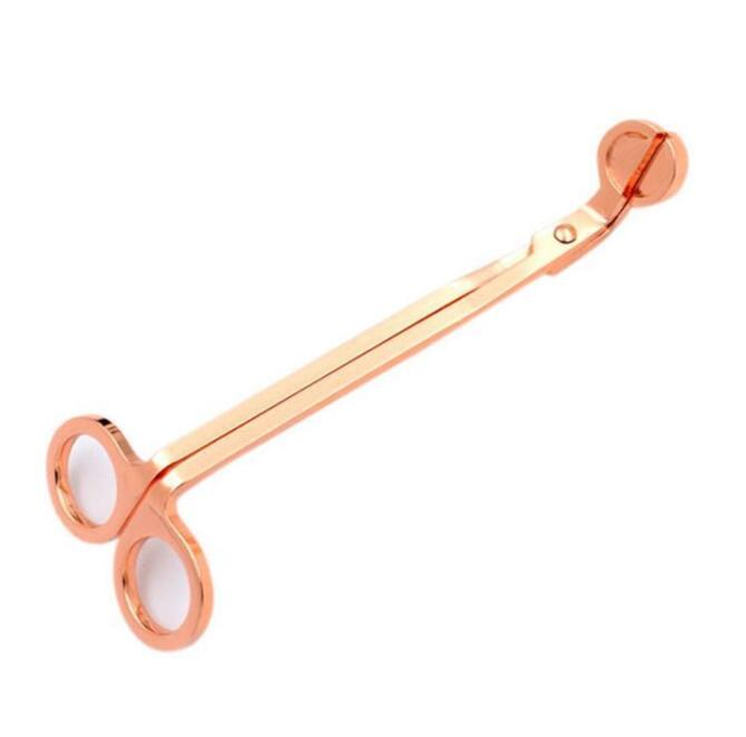DHL Scissors Stainless Steel Snuffers Candle Trimmer Rose Gold Cutter Wick Oil Lamp Trim scissor Wholesale 0901