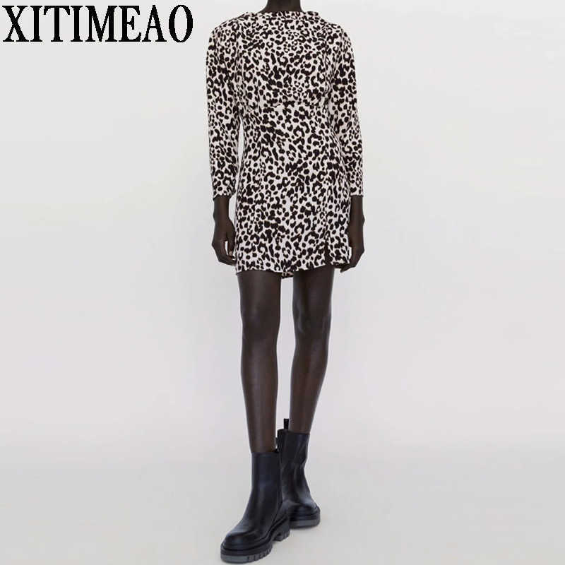ZA Roundneck Leopard Print Wrap Dress For Women Winter Casual Long Puff Sleeve Elegant Slim Mini Skirt Party Vestidos 210604, As picture
ZA Roundneck Leopard Print Wrap Dress For Women Winter Casual Long Puff Sleeve Elegant Slim Mini Skirt Party Vestidos 210604, As picture