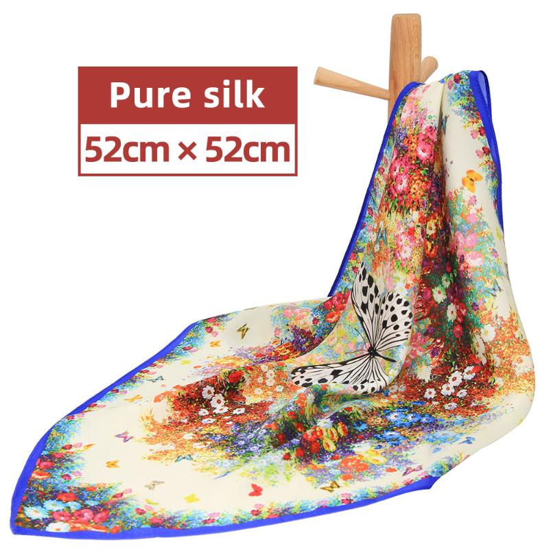 Scarves 100% Pure Silk Scarf Women Bandana Female Handkerchief Luxury Women's Natural Square Headband Butterfly Neckscarf For
Scarves 100% Pure Silk Scarf Women Bandana Female Handkerchief Luxury Women's Natural Square Headband Butterfly Neckscarf For