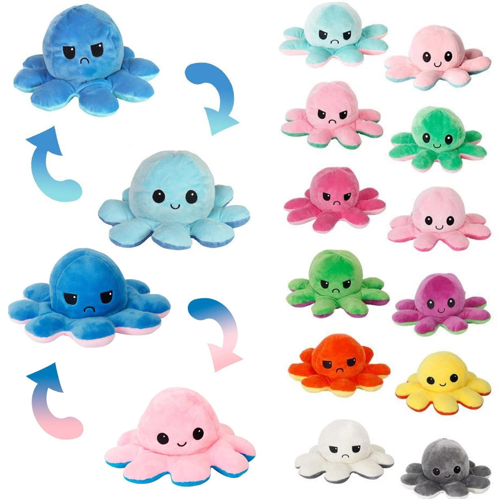 Stock Cute Reversible Flip Octopus Stuffed Dolls Soft Double-sided Expression Plush Toy Baby Kids Gift Doll New Year Christmas Gifts
Stock Cute Reversible Flip Octopus Stuffed Dolls Soft Double-sided Expression Plush Toy Baby Kids Gift Doll New Year Christmas Gifts