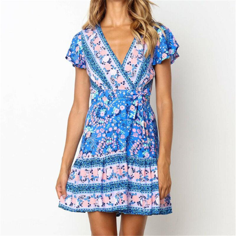 Casual Dresses 2022 Summer Womens Blue Boho Floral Dress Lace Up Short Sleeve V-Neck Party Beach Sundress Ladies Fashion Holiday, Black;gray
Casual Dresses 2022 Summer Womens Blue Boho Floral Dress Lace Up Short Sleeve V-Neck Party Beach Sundress Ladies Fashion Holiday, Black;gray