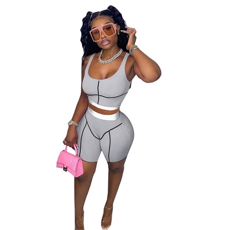 Women Sets Pants And Top Casual Two Piece Outfits Sleeveless Tank Sweatpants Sexy Fitness Wear Black Girl Tracksuit 210525, Gray
Women Sets Pants And Top Casual Two Piece Outfits Sleeveless Tank Sweatpants Sexy Fitness Wear Black Girl Tracksuit 210525, Gray