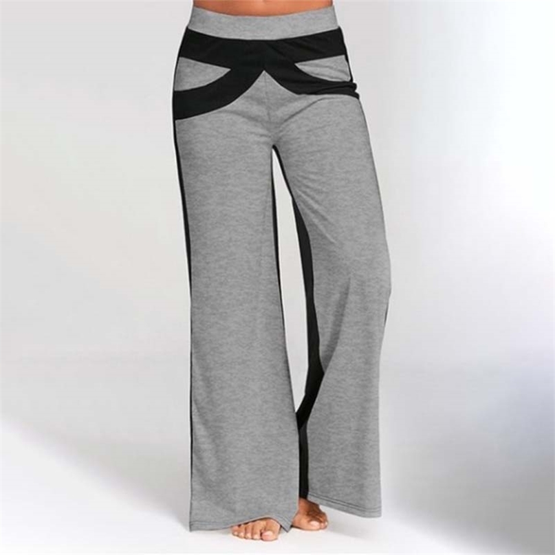 Contrasting Color Patchwork Wide Leg Pants Women Casual Loose Mid Waist Streetwear Home Trousers Ladies Sport 210603, Blue
Contrasting Color Patchwork Wide Leg Pants Women Casual Loose Mid Waist Streetwear Home Trousers Ladies Sport 210603, Blue