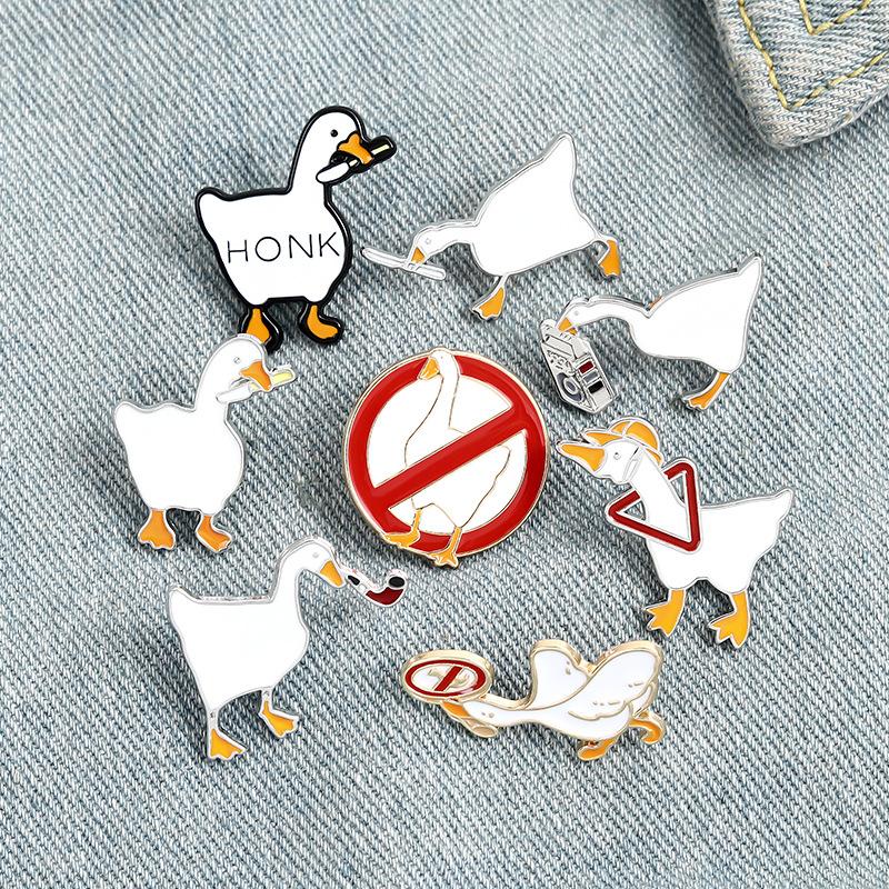 Cute Animal White Duck Small Funny Enamel Brooches Pins for Women Demin Shirt Decor Brooch Pin Metal Kawaii Badge Fashion Jewelry 10 brooches, Mixed colors
Cute Animal White Duck Small Funny Enamel Brooches Pins for Women Demin Shirt Decor Brooch Pin Metal Kawaii Badge Fashion Jewelry 10 brooches, Mixed colors