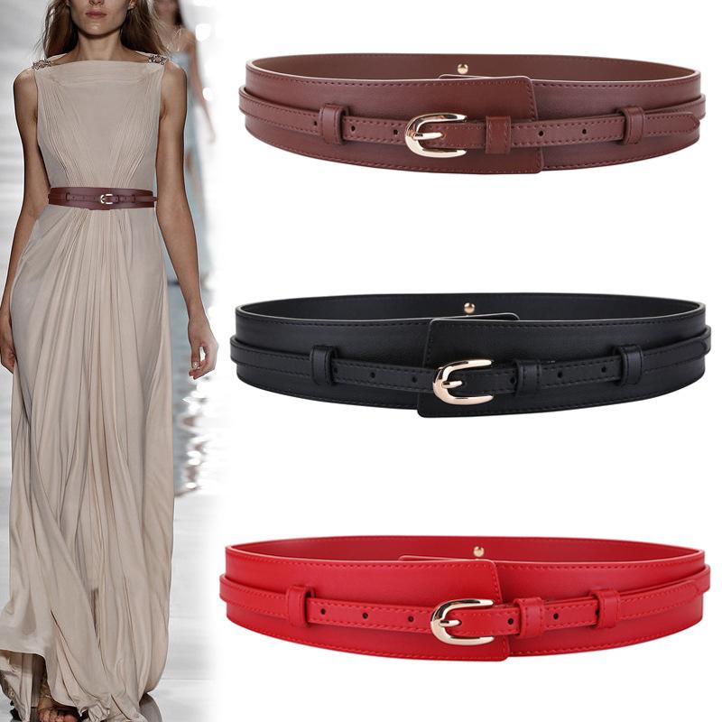 Belts HATCYGGO Wide Cummerbund Women Black Waist Corset Belt Lady Casual Skirt Buttons Decorative Waistband PU Leather Detachable, Black;brown
Belts HATCYGGO Wide Cummerbund Women Black Waist Corset Belt Lady Casual Skirt Buttons Decorative Waistband PU Leather Detachable, Black;brown