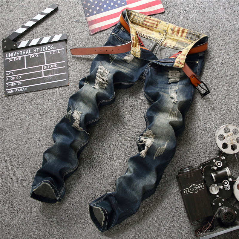 BIEPA Men's Distressed Ripped Jeans Fashion Designer Motorcycle Moto Biker Denim High Quality Elastic Hip Hop Men Jeans 001-3, As pic
BIEPA Men's Distressed Ripped Jeans Fashion Designer Motorcycle Moto Biker Denim High Quality Elastic Hip Hop Men Jeans 001-3, As pic