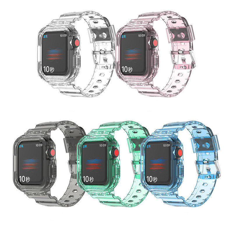 for Apple Watch Series 7 Transparent Tough Armor Protective Case Band Strap Bracelet Cover iWatch 41mm 45mm, Clear blue
for Apple Watch Series 7 Transparent Tough Armor Protective Case Band Strap Bracelet Cover iWatch 41mm 45mm, Clear blue