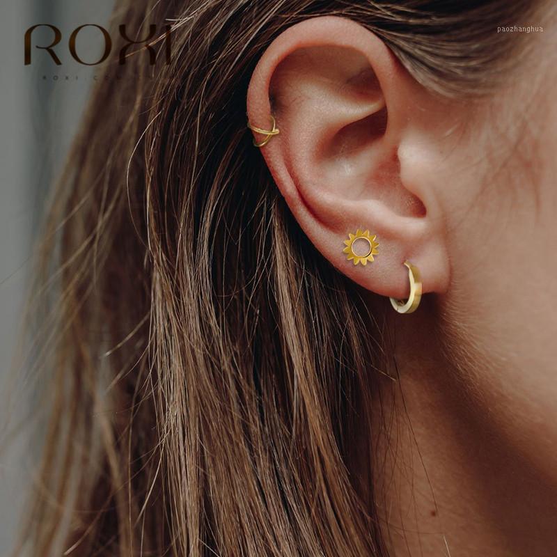 Stud ROXI Korean Simple 925 Sterling Silver Circle Earrings Anti-allergic Small For Women Jewelry Brincos Pendientes, Golden;silver
Stud ROXI Korean Simple 925 Sterling Silver Circle Earrings Anti-allergic Small For Women Jewelry Brincos Pendientes, Golden;silver
