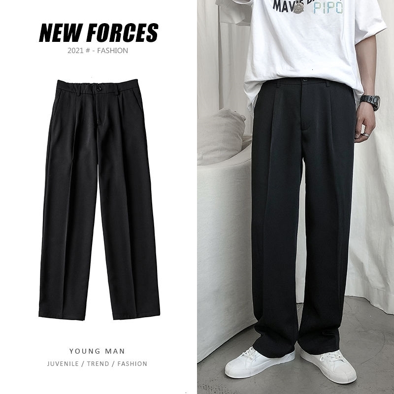 Men' Pants Spring Summer Wide-leg Fashion Black Casual Men Trousers Korean Loose Straight Suit Mens Dress PZAA
Men' Pants Spring Summer Wide-leg Fashion Black Casual Men Trousers Korean Loose Straight Suit Mens Dress PZAA