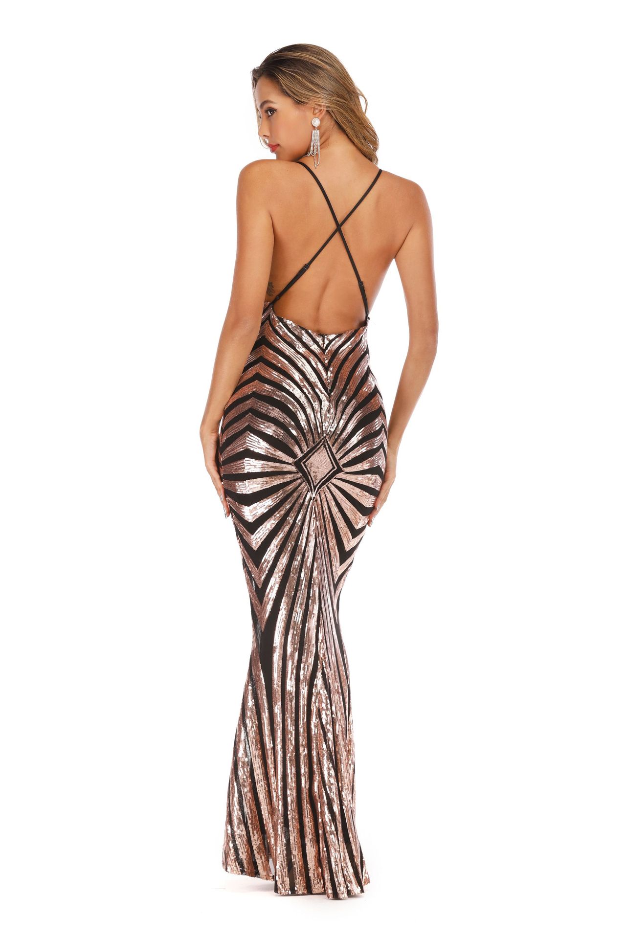 Beach Evening Dresses Long Woman Gown 2021 Sequins Vestidos de discoteca Parties Sexy Clubbing Prom Party Gowns