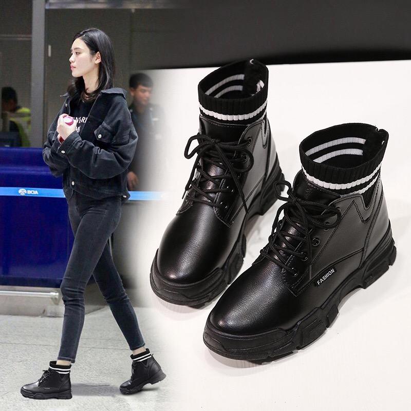 Boots 2021 Winter Shoes Women Girl Snow Korean British Style Woman Leather Sneakers Casual Women's Boot Trend, White
Boots 2021 Winter Shoes Women Girl Snow Korean British Style Woman Leather Sneakers Casual Women's Boot Trend, White