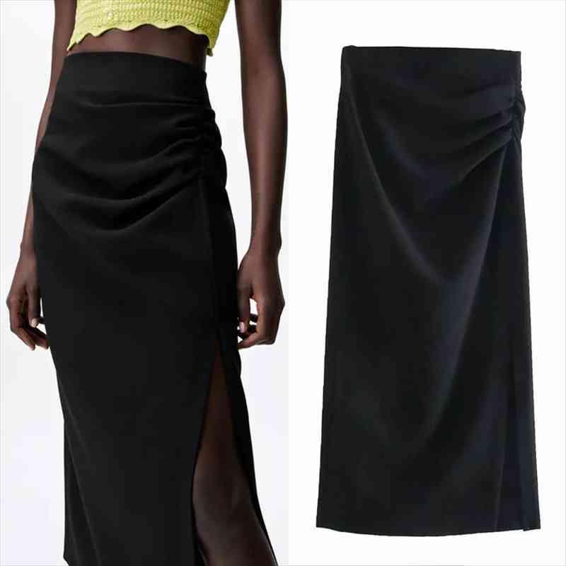 za women black women skirts ruched skirt woman high waisted summer skirt elegant white skirts female fashion side slit
za women black women skirts ruched skirt woman high waisted summer skirt elegant white skirts female fashion side slit