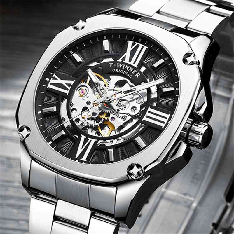 Men's Watch Fashion Sport Mechanical Waterproof Full Stainless Automatic Business Wristwatch Reloj Hombre 210608, Silver white
Men's Watch Fashion Sport Mechanical Waterproof Full Stainless Automatic Business Wristwatch Reloj Hombre 210608, Silver white