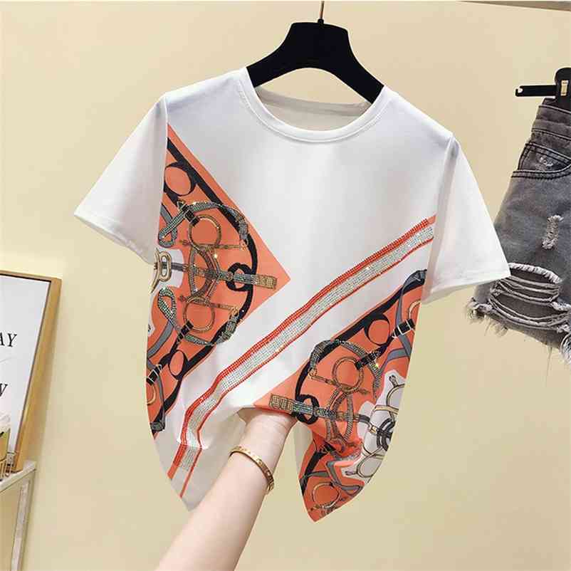 Women's Short Sleeves O Neck Bling Print T-Shirt Summer Ladies Casual Pullover Tee Tops Tees A3262 210519, White
Women's Short Sleeves O Neck Bling Print T-Shirt Summer Ladies Casual Pullover Tee Tops Tees A3262 210519, White