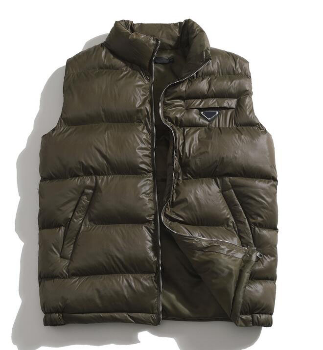 The latest men's down cotton Vests fashion casual Triangle logo designer brand down cotton vest high quality winter padded jacket--6902, Army green
The latest men's down cotton Vests fashion casual Triangle logo designer brand down cotton vest high quality winter padded jacket--6902, Army green