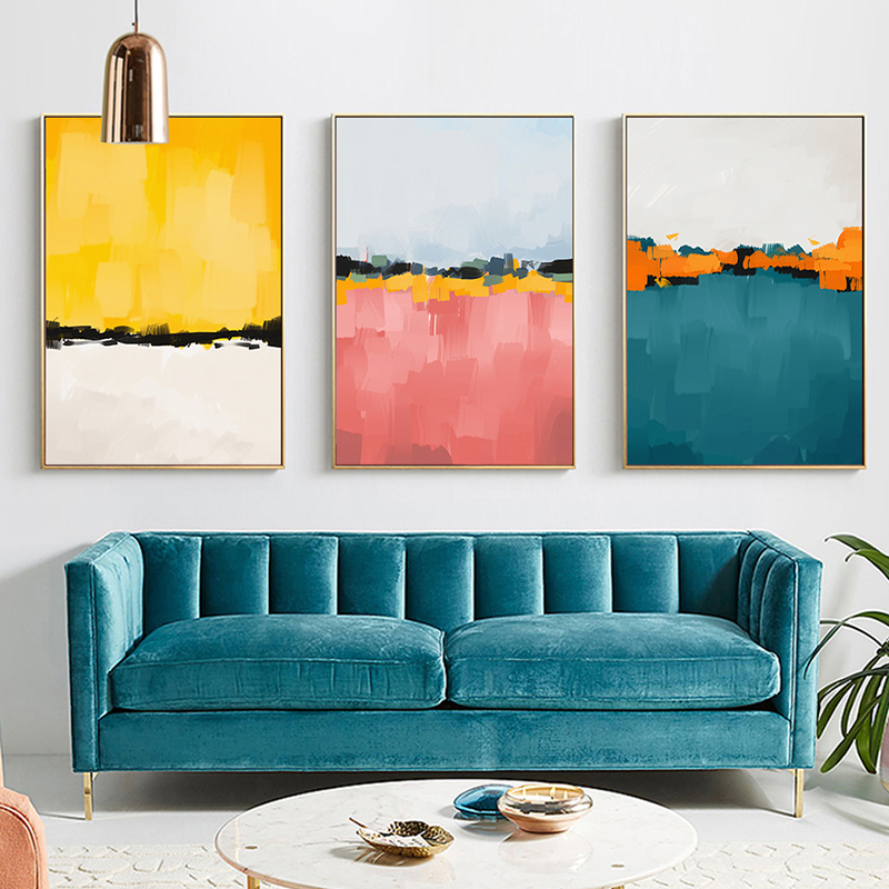 Abstract Colorful Landscape Canvas Painting Wall Art Pictures For Living Room Bedroom Entrance Decorative Picture