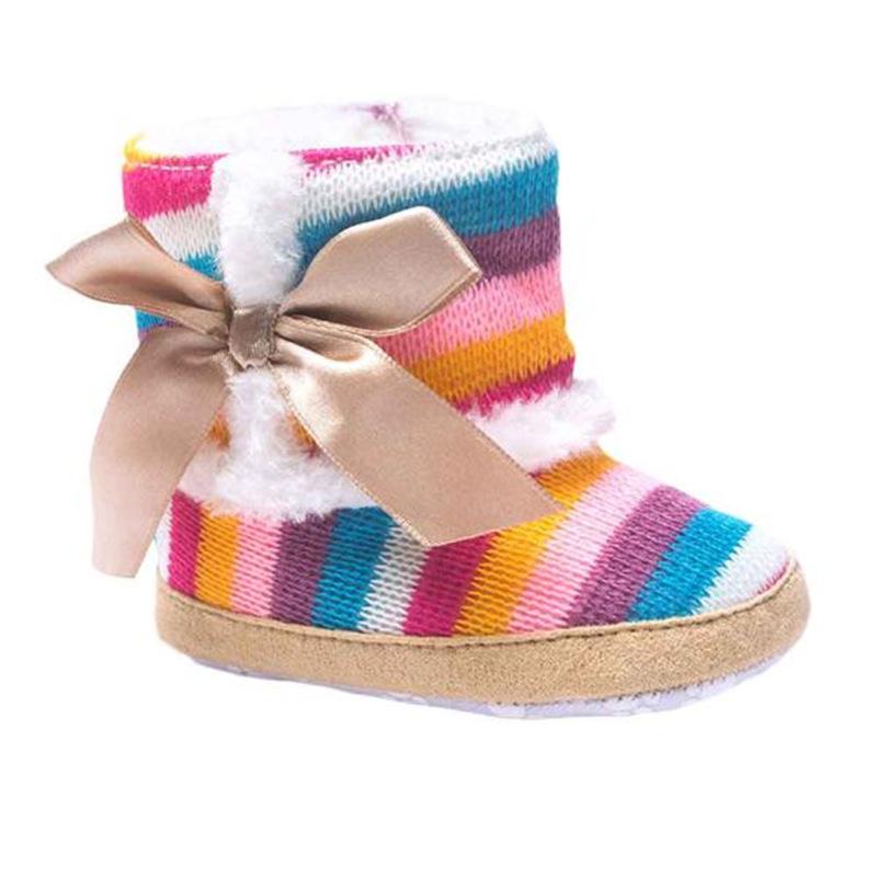First Walkers Baby Shoes Cute Girl Rainbow Soft Sole Snow Boots Crib Toddler T#, Multicolor
First Walkers Baby Shoes Cute Girl Rainbow Soft Sole Snow Boots Crib Toddler T#, Multicolor