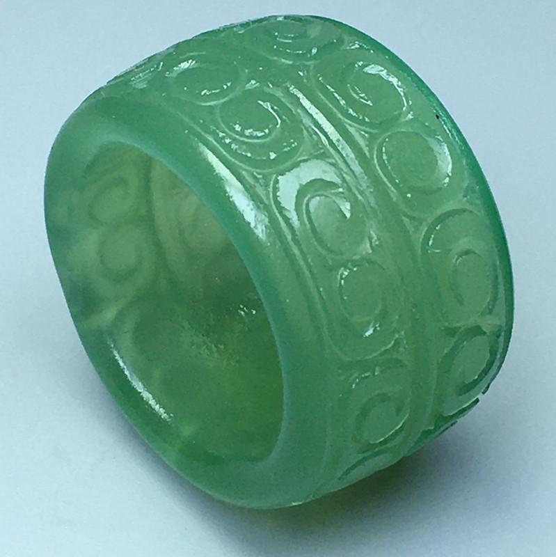 Cluster Rings Natural Green Red Agate Ring Jade For Mens Jewelry Jadeite Inner Diameter 22mm