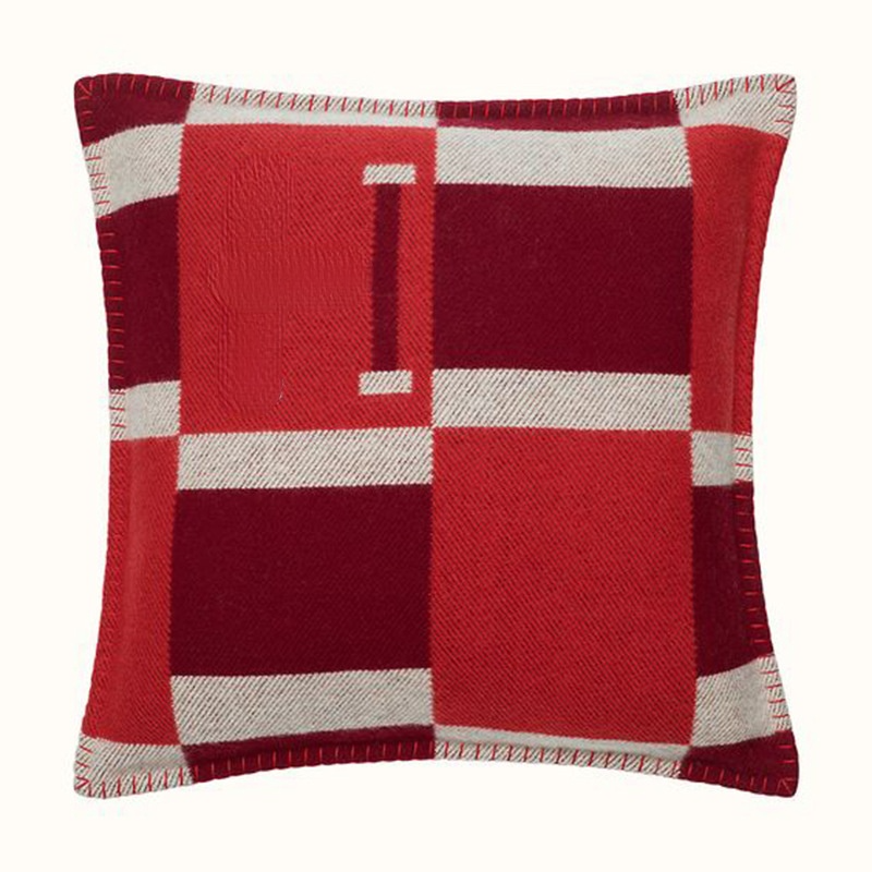 Fashion Letter Woven Jacquard Decorative Pillow Case Cushion Sofa Wool Home PillowCase