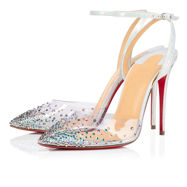 Women Shoes Red Bottom High Heels,Luxury Paris Pumps Soles Heel Pvc leather with strass rhinestone Follies Spikaqueen point
Women Shoes Red Bottom High Heels,Luxury Paris Pumps Soles Heel Pvc leather with strass rhinestone Follies Spikaqueen point
