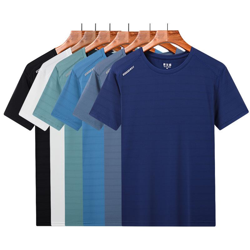 2021 men's outdoor sports quick-drying t-shirt high elastic fashion clothes summer short-sleeved multi-color optional custom 02
